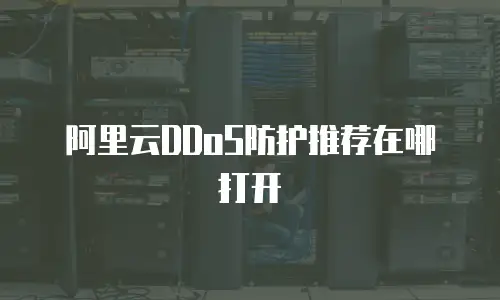 阿里云DDoS防护推荐在哪打开