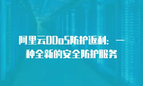 阿里云DDoS防护返利：一种全新的安全防护服务