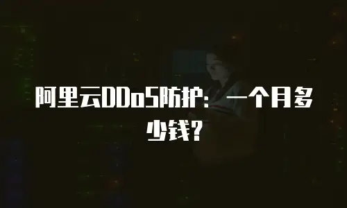 阿里云DDoS防护：一个月多少钱？