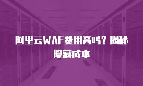 阿里云WAF费用高吗？揭秘隐藏成本