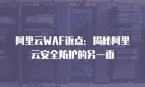 阿里云WAF返点：揭秘阿里云安全防护的另一面