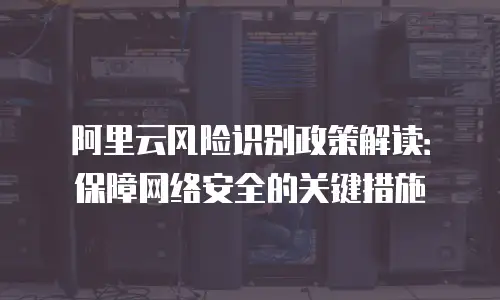 阿里云风险识别政策解读：保障网络安全的关键措施
