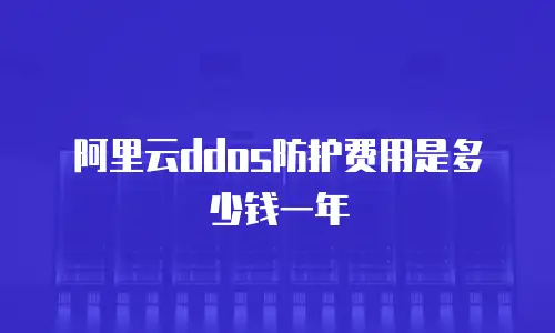 阿里云ddos防护费用是多少钱一年