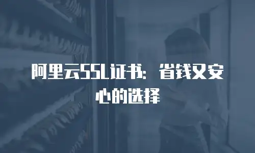 阿里云SSL证书：省钱又安心的选择