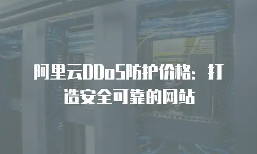 阿里云DDoS防护价格：打造安全可靠的网站