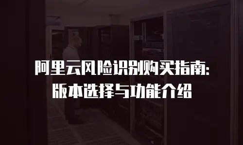 阿里云风险识别购买指南：版本选择与功能介绍