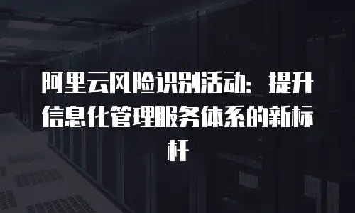 阿里云风险识别活动：提升信息化管理服务体系的新标杆