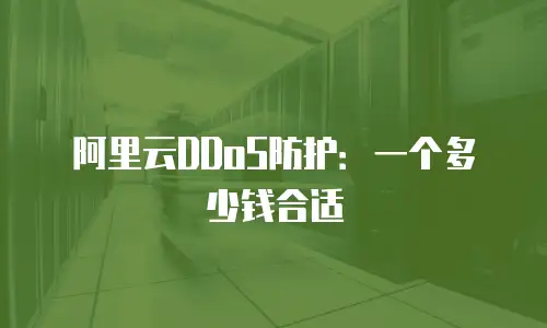 阿里云DDoS防护：一个多少钱合适