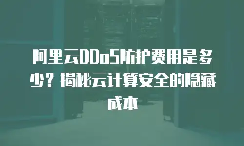 阿里云DDoS防护费用是多少？揭秘云计算安全的隐藏成本