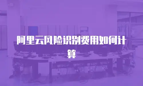 阿里云风险识别费用如何计算