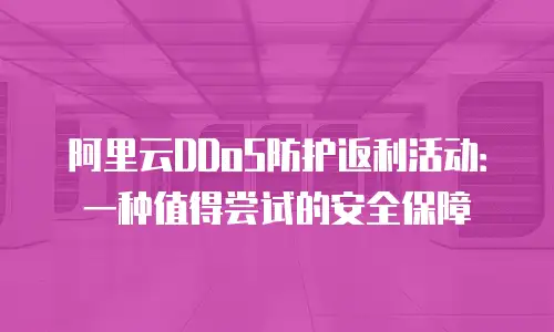 阿里云DDoS防护返利活动：一种值得尝试的安全保障