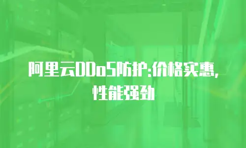 阿里云DDoS防护:价格实惠,性能强劲