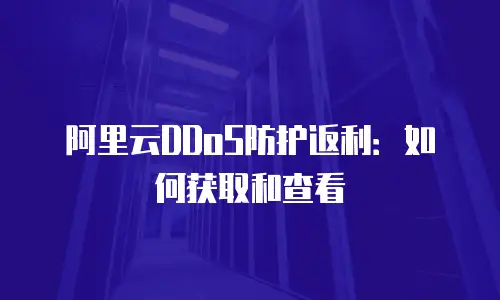 阿里云DDoS防护返利：如何获取和查看