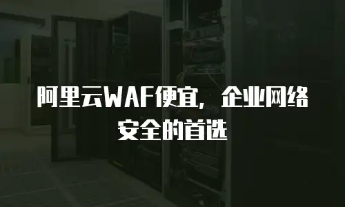 阿里云WAF便宜，企业网络安全的首选