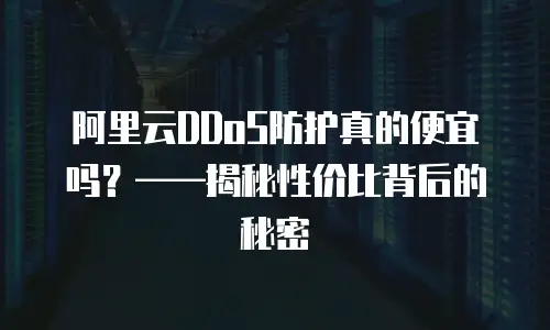 阿里云DDoS防护真的便宜吗？——揭秘性价比背后的秘密