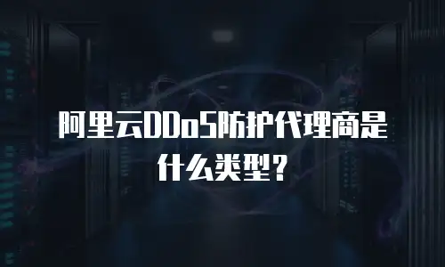 阿里云DDoS防护代理商是什么类型？