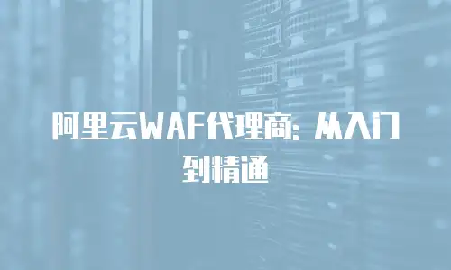阿里云WAF代理商: 从入门到精通