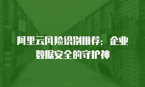阿里云风险识别推荐：企业数据安全的守护神