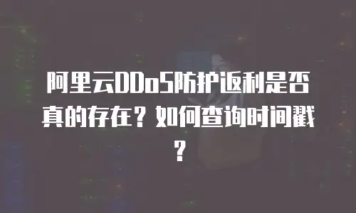 阿里云DDoS防护返利是否真的存在？如何查询时间戳？