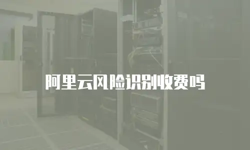阿里云风险识别收费吗