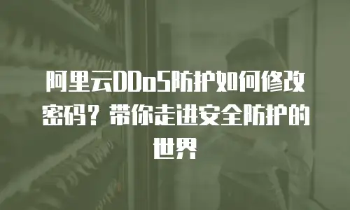 阿里云DDoS防护如何修改密码？带你走进安全防护的世界