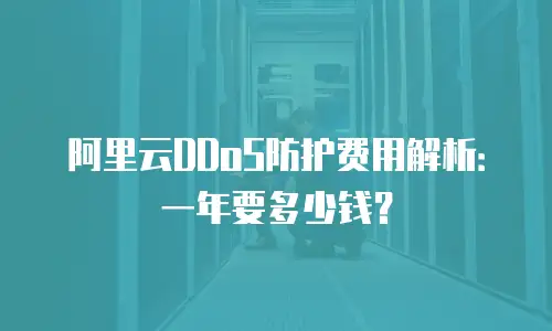 阿里云DDoS防护费用解析：一年要多少钱？