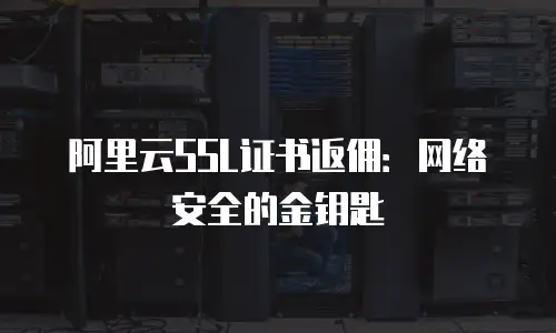 阿里云SSL证书返佣：网络安全的金钥匙