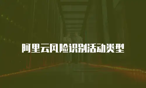 阿里云风险识别活动类型