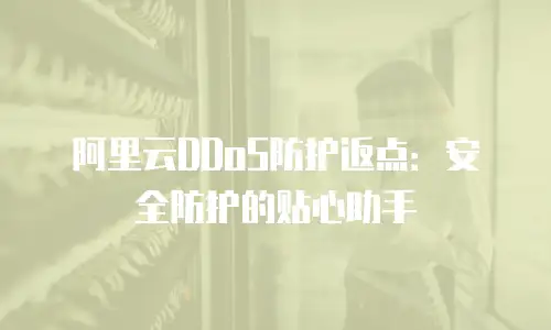 阿里云DDoS防护返点：安全防护的贴心助手