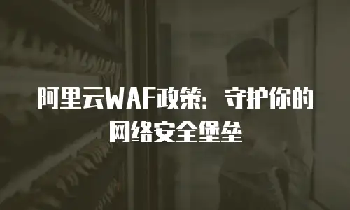 阿里云WAF政策：守护你的网络安全堡垒