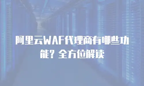 阿里云WAF代理商有哪些功能？全方位解读