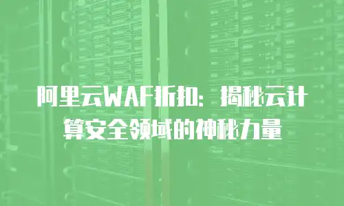 阿里云WAF折扣：揭秘云计算安全领域的神秘力量