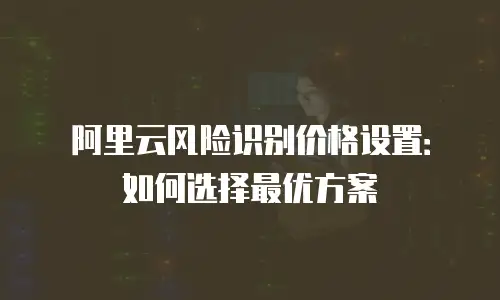 阿里云风险识别价格设置：如何选择最优方案