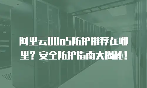 阿里云DDoS防护推荐在哪里？安全防护指南大揭秘！