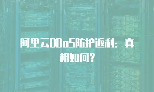 阿里云DDoS防护返利：真相如何？