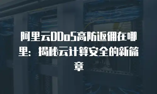 阿里云DDoS高防返佣在哪里：揭秘云计算安全的新篇章
