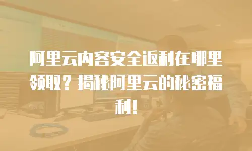 阿里云内容安全返利在哪里领取？揭秘阿里云的秘密福利！