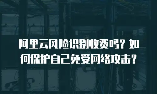 阿里云风险识别收费吗？如何保护自己免受网络攻击？