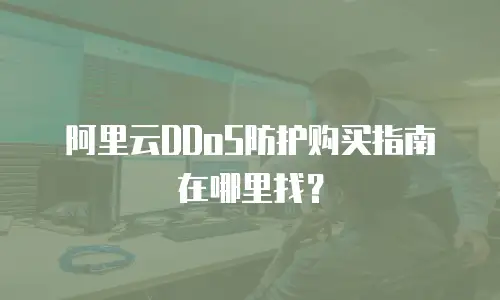 阿里云DDoS防护购买指南在哪里找？