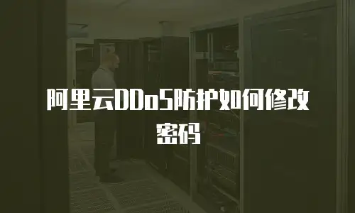 阿里云DDoS防护如何修改密码