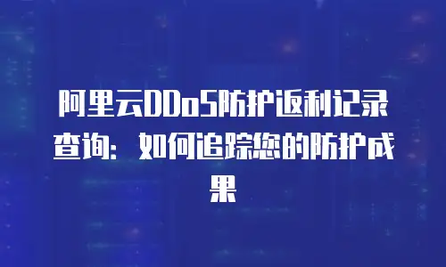 阿里云DDoS防护返利记录查询：如何追踪您的防护成果