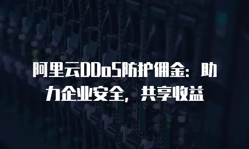 阿里云DDoS防护佣金：助力企业安全，共享收益