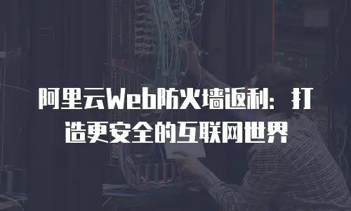 阿里云Web防火墙返利：打造更安全的互联网世界