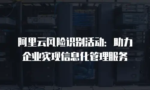 阿里云风险识别活动：助力企业实现信息化管理服务