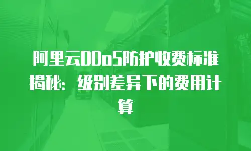 阿里云DDoS防护收费标准揭秘：级别差异下的费用计算
