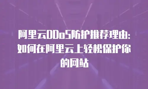 阿里云DDoS防护推荐理由：如何在阿里云上轻松保护你的网站