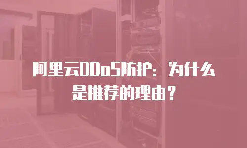 阿里云DDoS防护：为什么是推荐的理由？