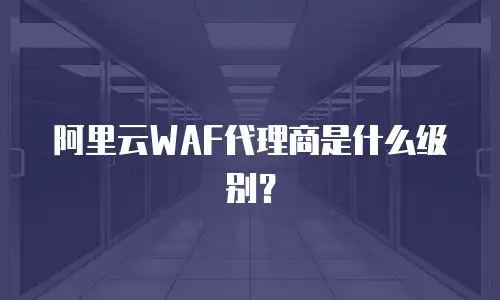 阿里云WAF代理商是什么级别？