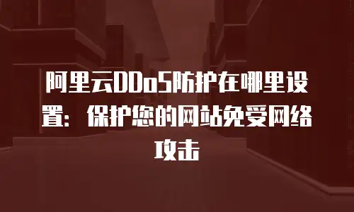 阿里云DDoS防护在哪里设置：保护您的网站免受网络攻击