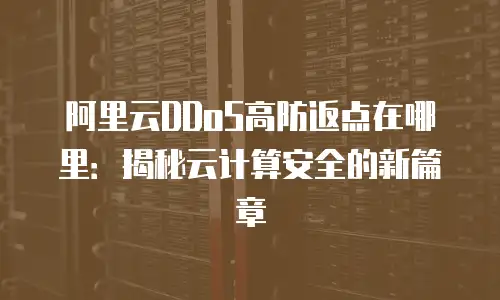 阿里云DDoS高防返点在哪里：揭秘云计算安全的新篇章